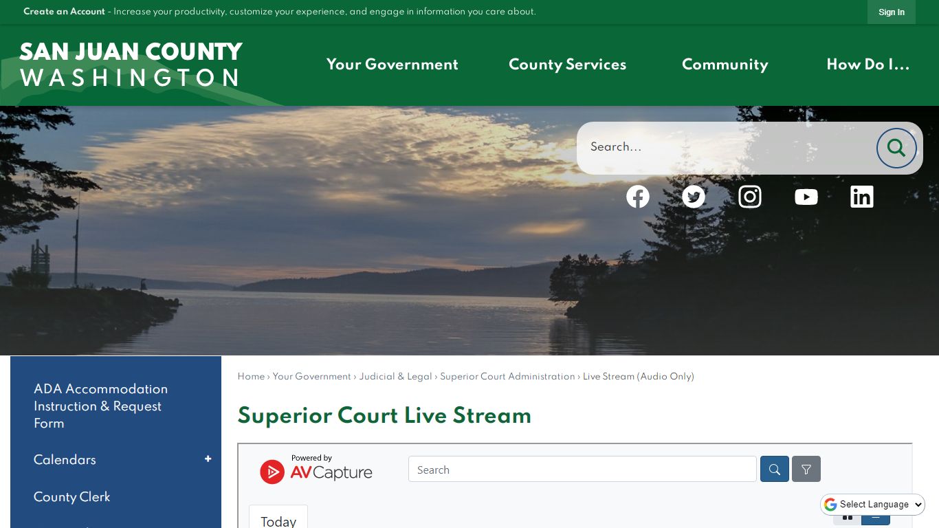 Superior Court Live Stream | San Juan County, WA