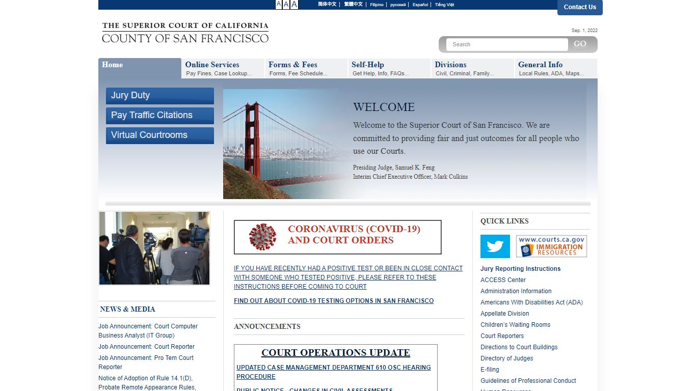 Home | Superior Court of California - County of San Francisco